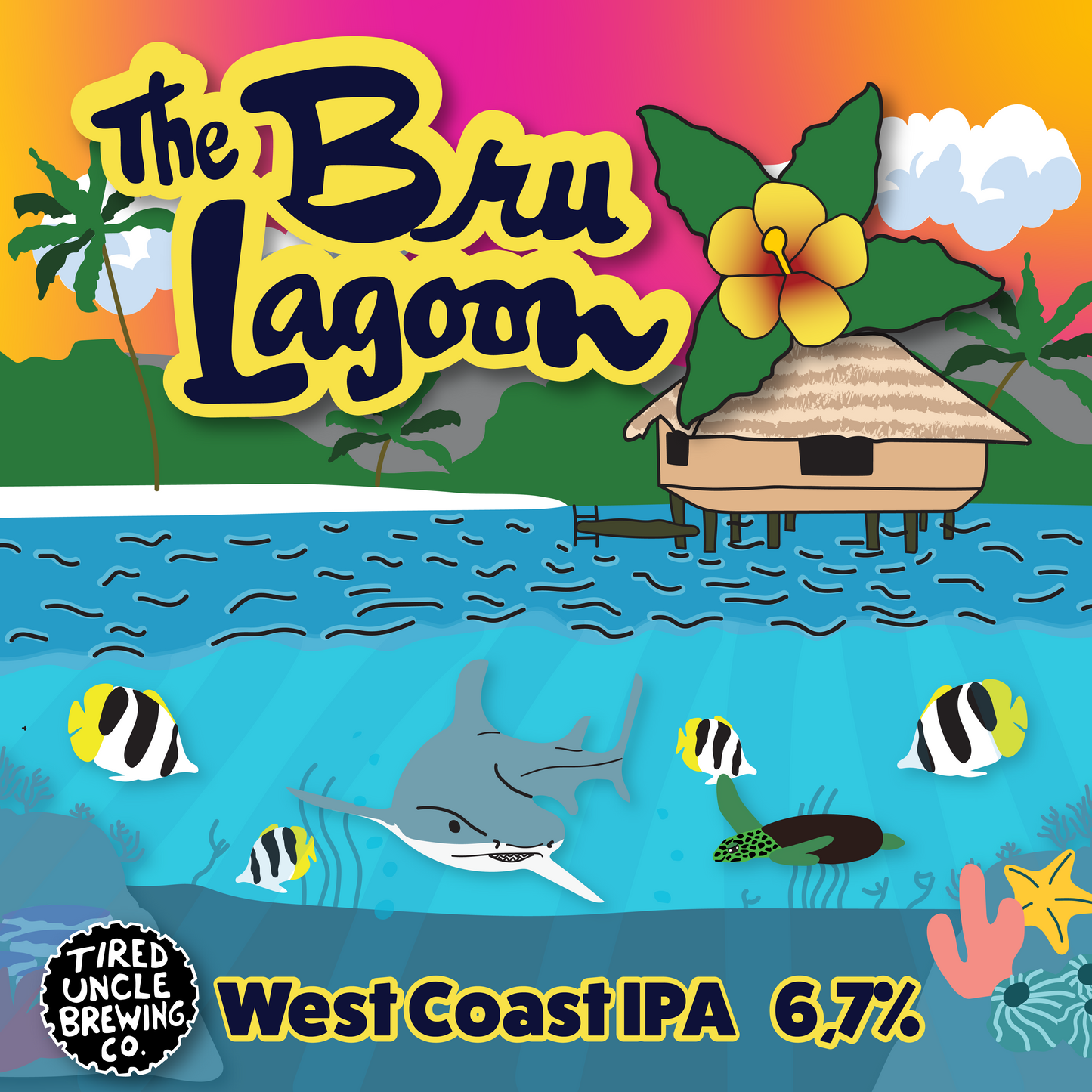 Bru Lagoon West Coast IPA (6,7 %) 440 ml tölkki